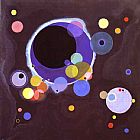 Wassily Kandinsky Canvas Paintings - Several Circles